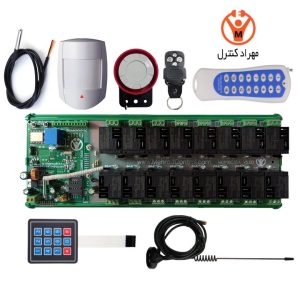 کنترل از راه دور 16 کانال 40 آمپر پیامکی و وای فای و ریموتی